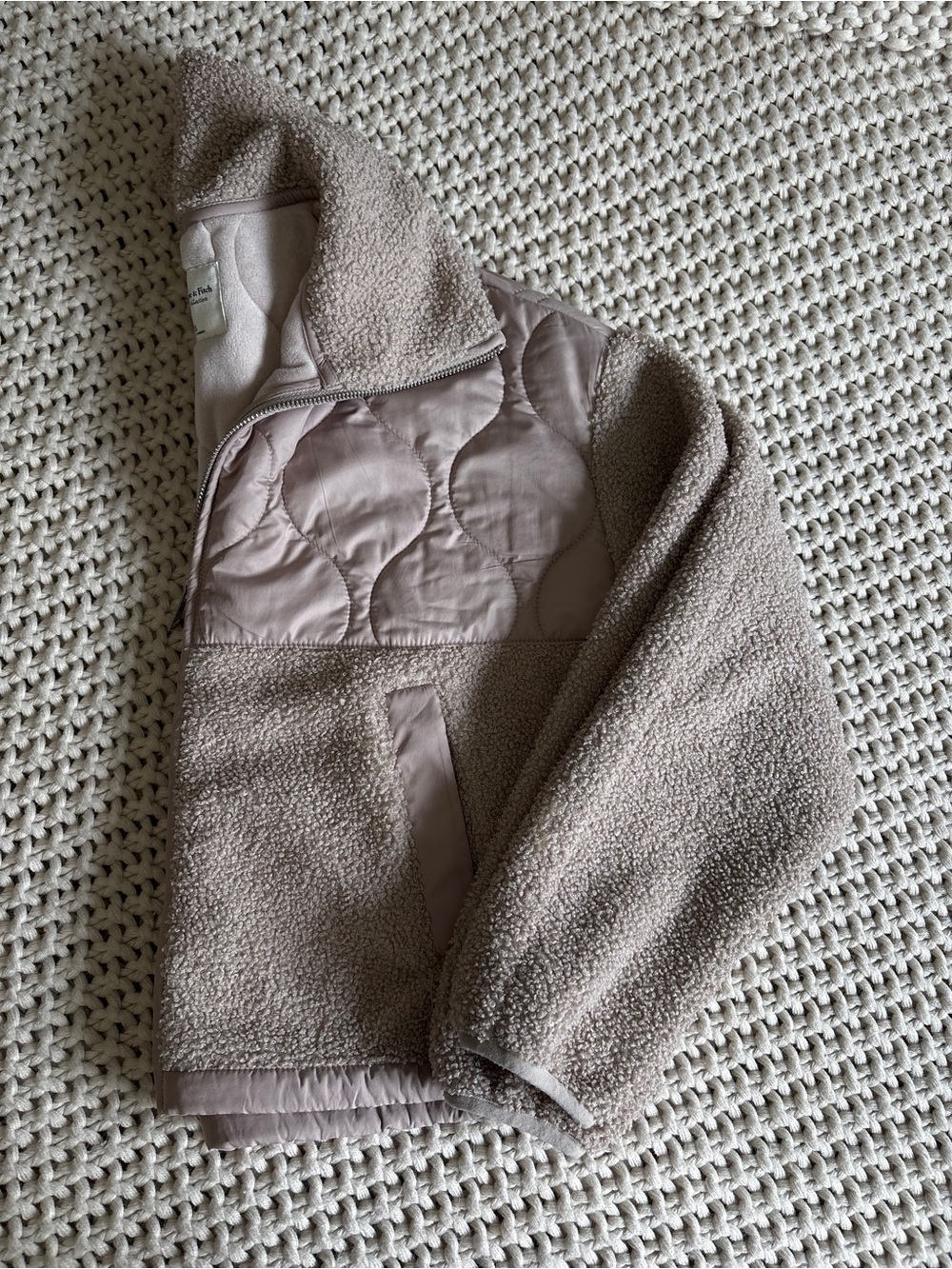 Abercrombie & Fitch Quilted Teddy Jacket